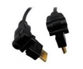 Cabo HDMI High Speed 3D com Ethernet e Extremidades Articula