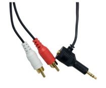 Cabo Adaptador De 1 X P2 Para 2 X RCA Com 7,6M De Extensão 7